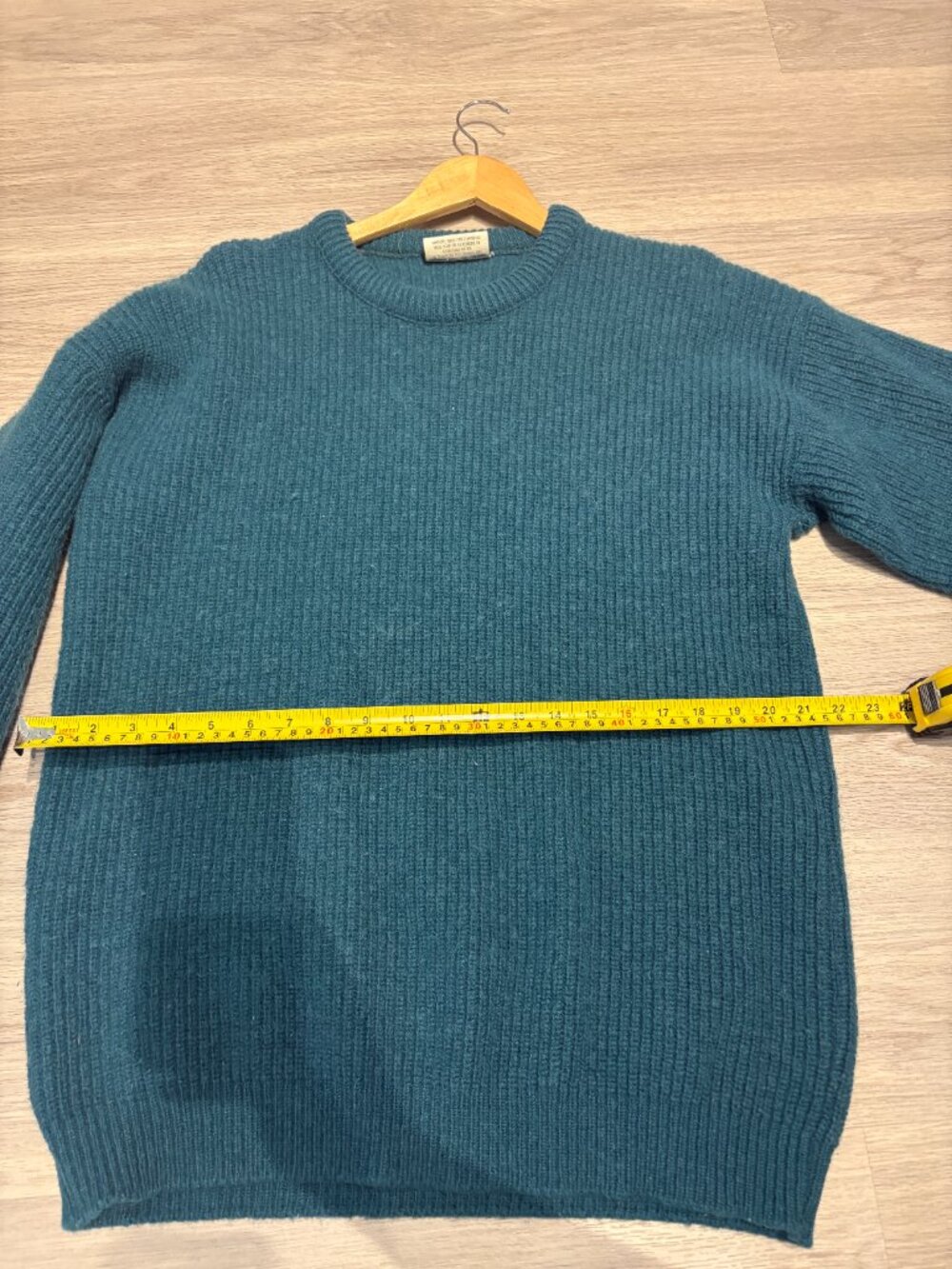 Vintage Teal Wool-Blend Hallensteins Sweater Size SL